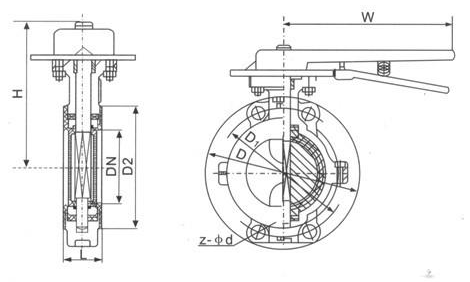 D71X手動軟密封蝶閥 D71X手動軟密封蝶閥