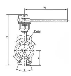 D73H手動硬密封蝶閥 D73H手動硬密封蝶閥